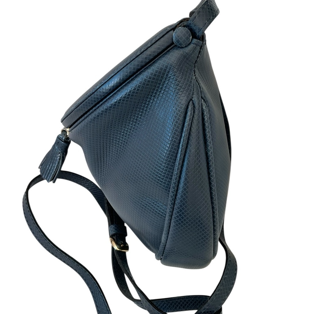Vintage Bottega Veneta Blue Leather Crossbody AS IS w Dust Bag Mirror Italy - Picture 7 of 13
